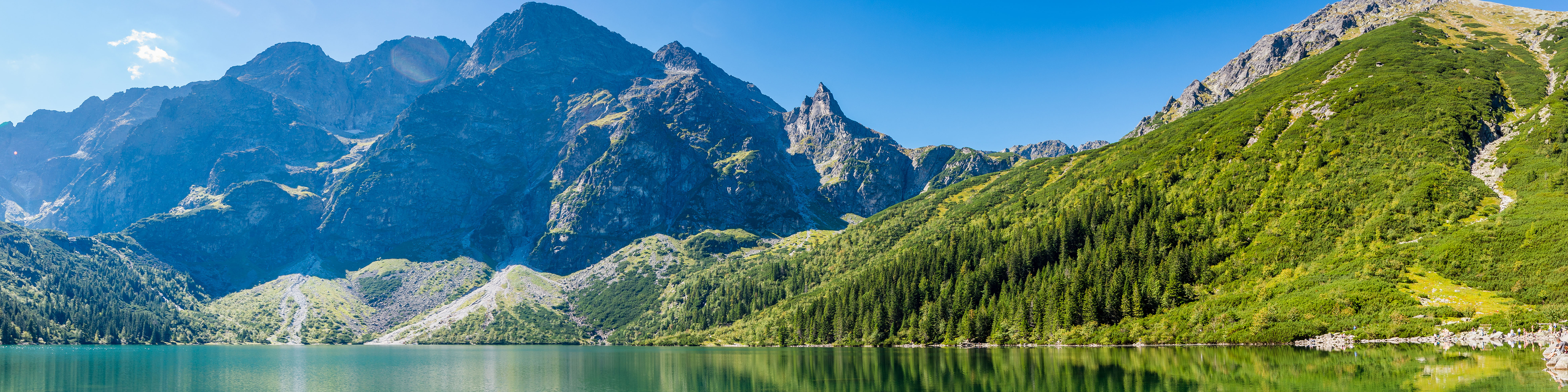 Morskie Oko w Tatrach — pejzaż panoramiczny